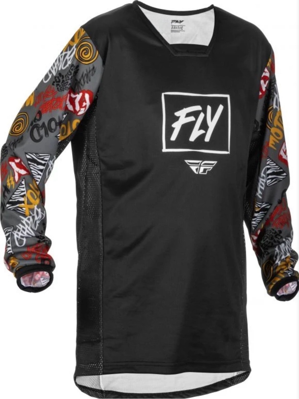 Fly Racing Youth Kinetic Rebel Black Jersey Size Youth Small